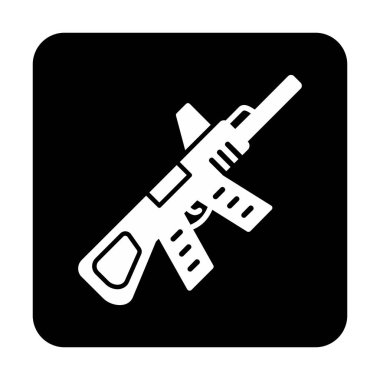 Makine Tüfeği vektör illüstrasyonu