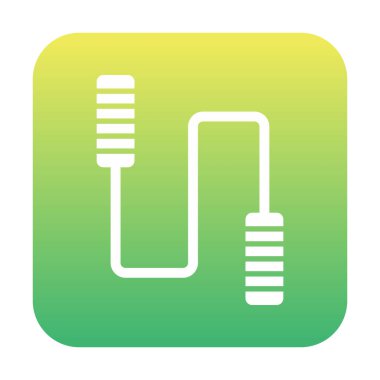 İp sporu ikonunu atlıyorum. Vektör illüstrasyonu 