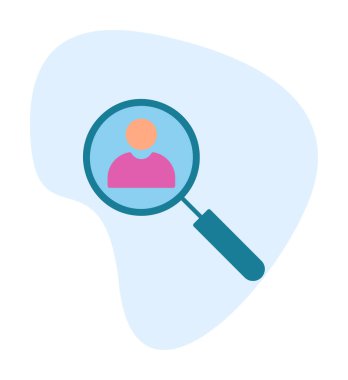 Ara. Web simgesi basit illüstrasyon