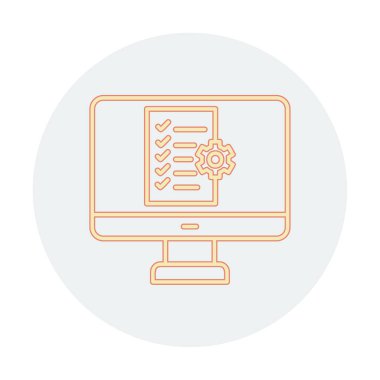 Proje Yönetimi simge vektör çizim