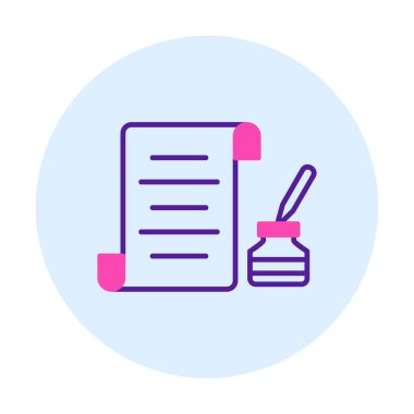 kalem, simge vektörü ile belge