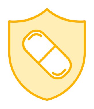 medical shield icon vector illustration 