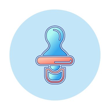 Bebek emziği çizgisi simgesi. doğrusal biçim işareti web tasarımı.