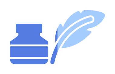 Quill ve Ink vektör simgesi