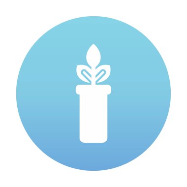 bir test tüpünde bitki, gmo konsepti, vektör illüstrasyonu  