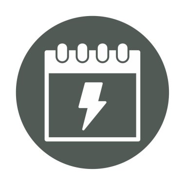 Takvim simgesi, vektör illüstrasyonu basit tasarım