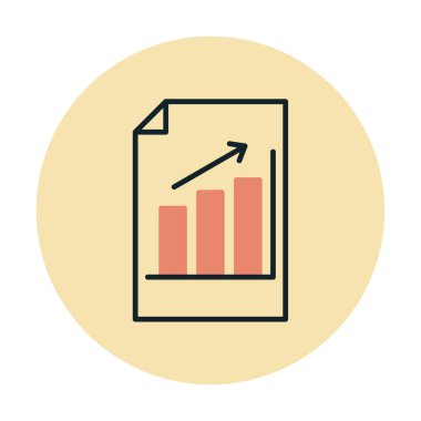 büyüyen grafik, bar grafiği vektör çizimi