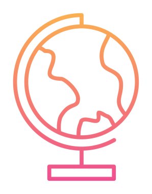 dünya ikonu vektör illüstrasyon tasarımı