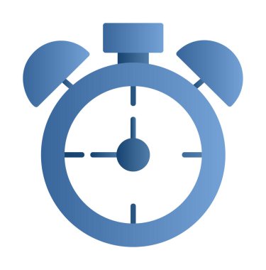 Alarm saati web simgesi, vektör illüstrasyonu