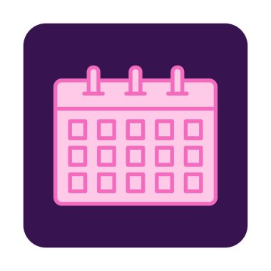 Takvim web simge vektör çizim