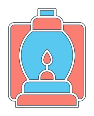 düz Fener simgesi vektör çizimi 