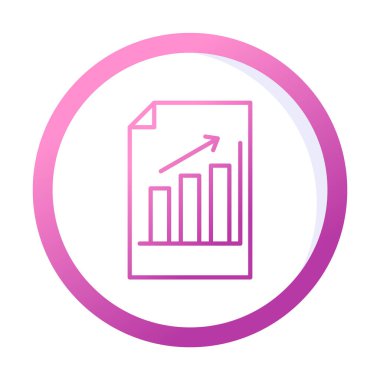 büyüyen grafik, bar grafiği vektör çizimi