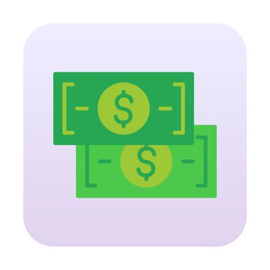 para düz simgesi, vektör illüstrasyonu