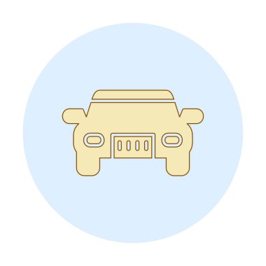 araba web simgesi basit illüstrasyon 