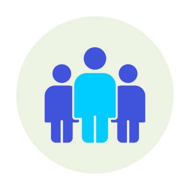 grup insan düz biçim vektör çizimi 