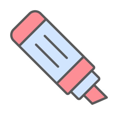 İşaretleyici. Web simgesi basit illüstrasyon                       