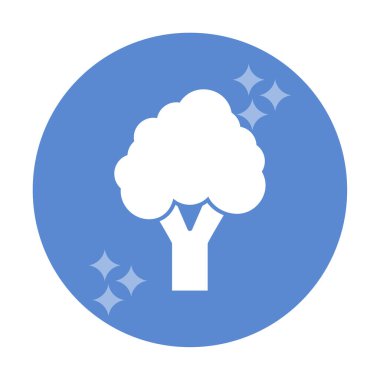 brokoli web simgesi, vektör illüstrasyonu  