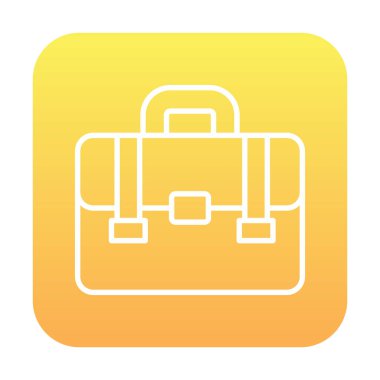 Portföy düz vektör simgesi