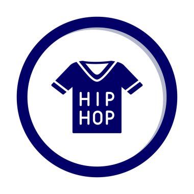 Hip hop metniyle Jersey, vektör illüstrasyonu  