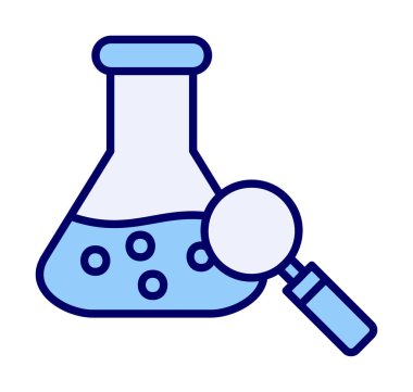 Araştırmacı simgesi beyaz arkaplanda izole edildi 