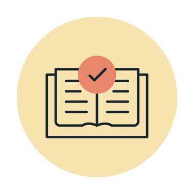 Basit Düz Kitap resimlemesi 