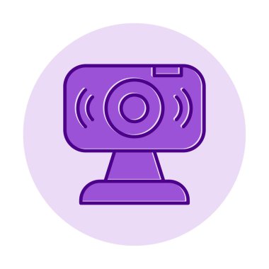 Web kamerası. Web simgesi basit illüstrasyon                   