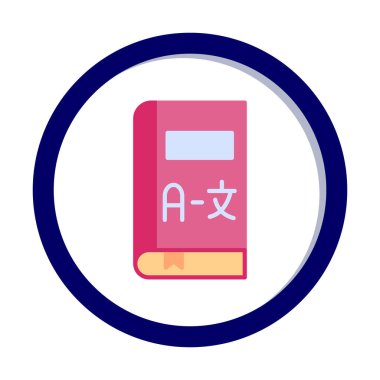 Kitap simgesinin vektör illüstrasyonu 