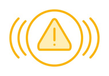 uyarı işareti simgesi, vektör illüstrasyonu  