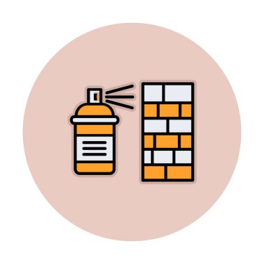 Graffiti web simgesi, vektör illüstrasyonu 