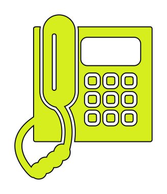 eski telefon vektör çizimi tasarımı