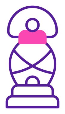 düz Fener simgesi vektör çizimi 