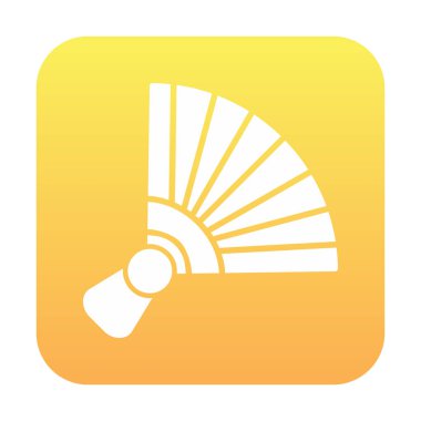 Çin fan çizgisi ince vektör çizimi tasarımı