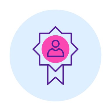 Başarı, ödül, madalya ikonu, vektör illüstrasyonu