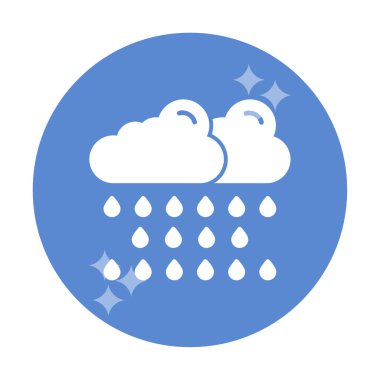 yağmur simgesi, vektör illüstrasyonu  