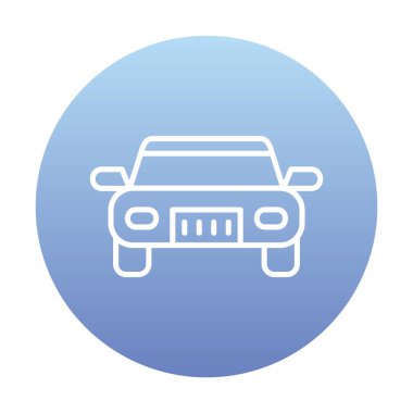 araba web simgesi basit illüstrasyon 