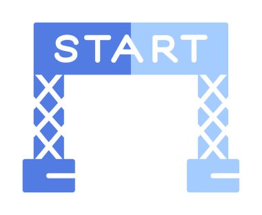 satır simge vektör çizim başlatmak