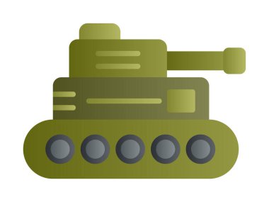 askeri tank simgesi vektör illüstrasyon