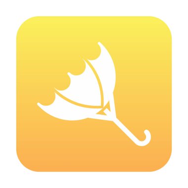 şemsiye simgesi vektör illüstrasyonu 