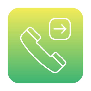 Giden telefon simgesi vektör çizimi tasarımı