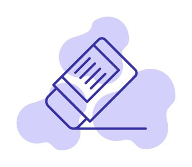 silgi simgesi, vektör illüstrasyonu basit tasarım