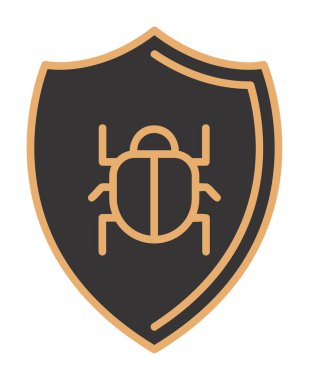 Antivirüs kalkan koruma vektörü çizimi 