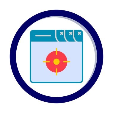 hedef simge, vektör illüstrasyonu basit tasarım