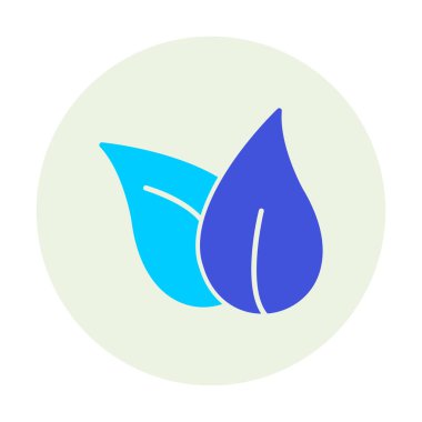 ekoloji sembolü, yaprak simgesi, vektör illüstrasyon grafiği