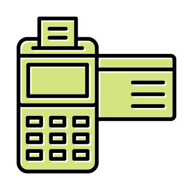 Kredi Kartı Makinesinin vektör çizimi