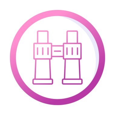 binoküler ikon vektör çizimi