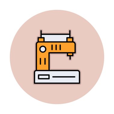 Basit Dikiş Makinesi web vektör simgesi