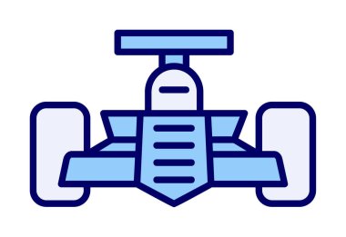 düz yarış arabası ikonu vektör illüstrasyon tasarımı