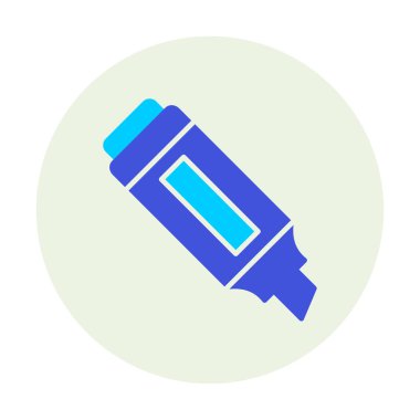 İşaretleyici. Web simgesi basit illüstrasyon                       