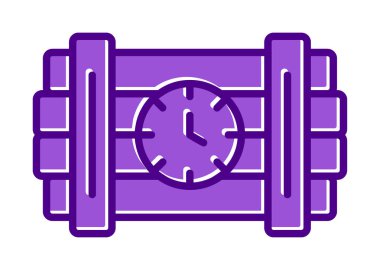 Zaman bombası ikonu vektör illüstrasyonu.