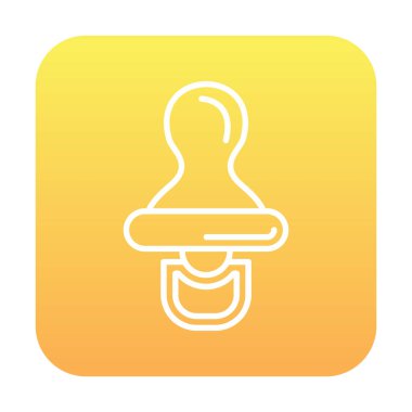 Bebek emziği çizgisi simgesi. doğrusal biçim işareti web tasarımı.